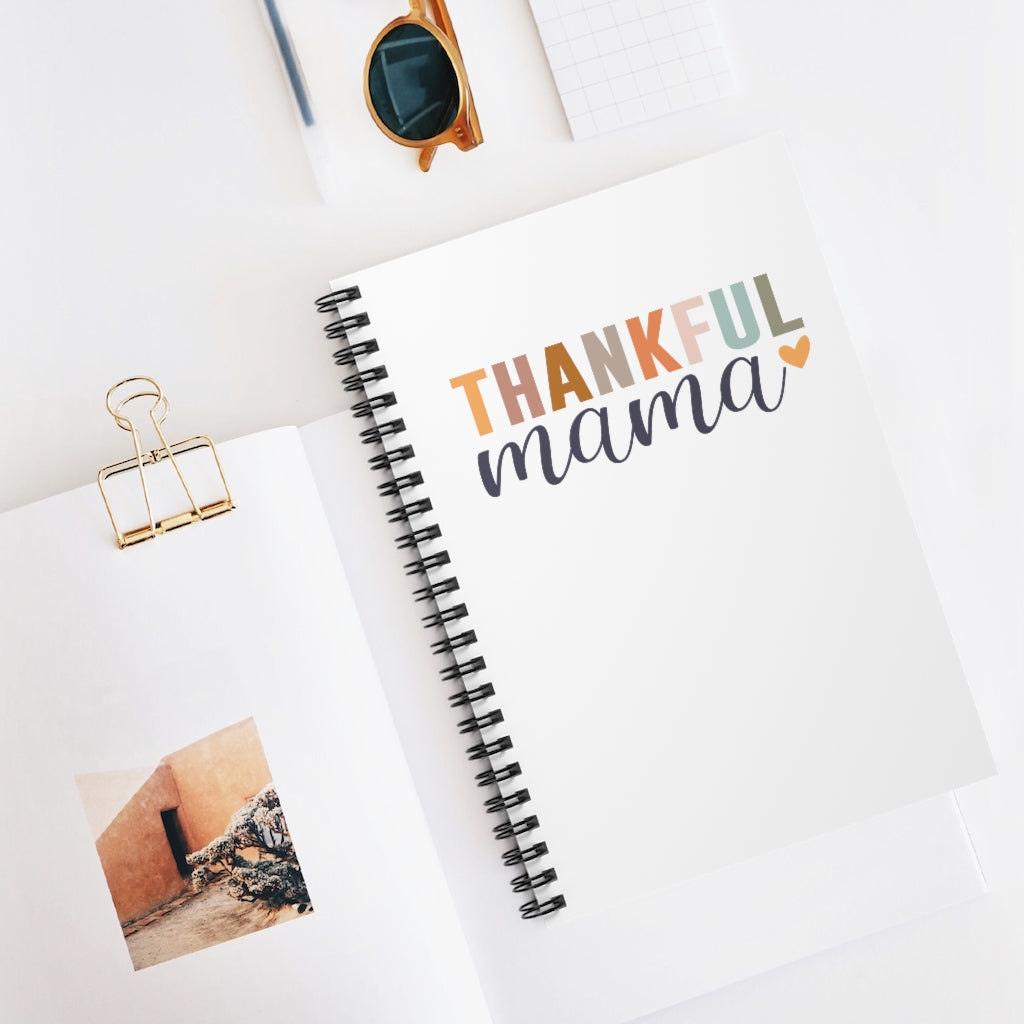 Thankful Mama - Spiral Notebook - Ruled Line