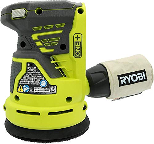 RYOBI 18-Volt Cordless 5 in.Random Orbit Sander Kit with Battery and Charger (Renewed)