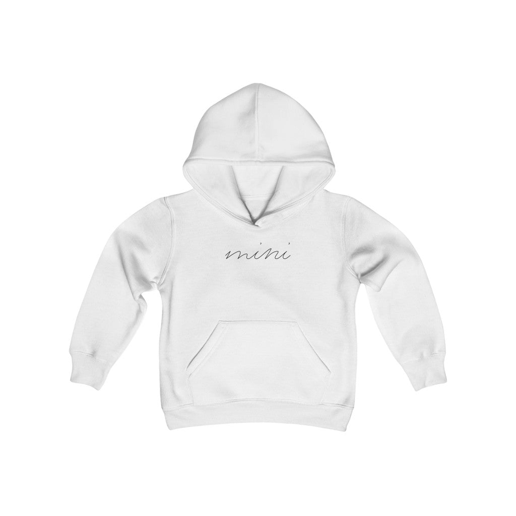 Youth Mini Script - Heavy Blend Hooded Sweatshirt