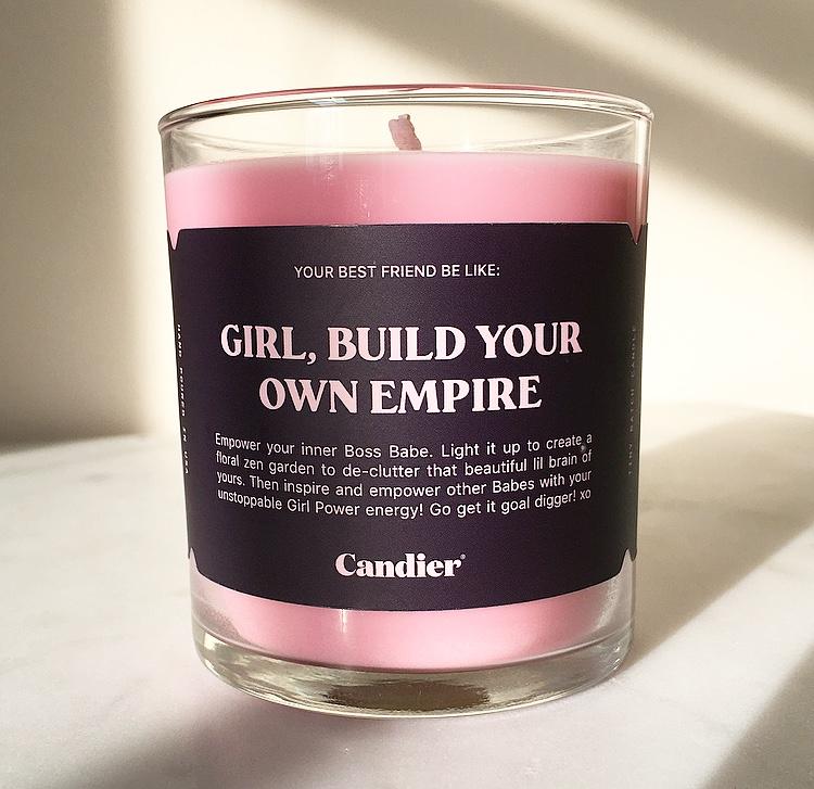 "Build Your Empire" Candle